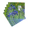 Caspari Van Gogh Irises Paper Luncheon Napkins - Four Packs