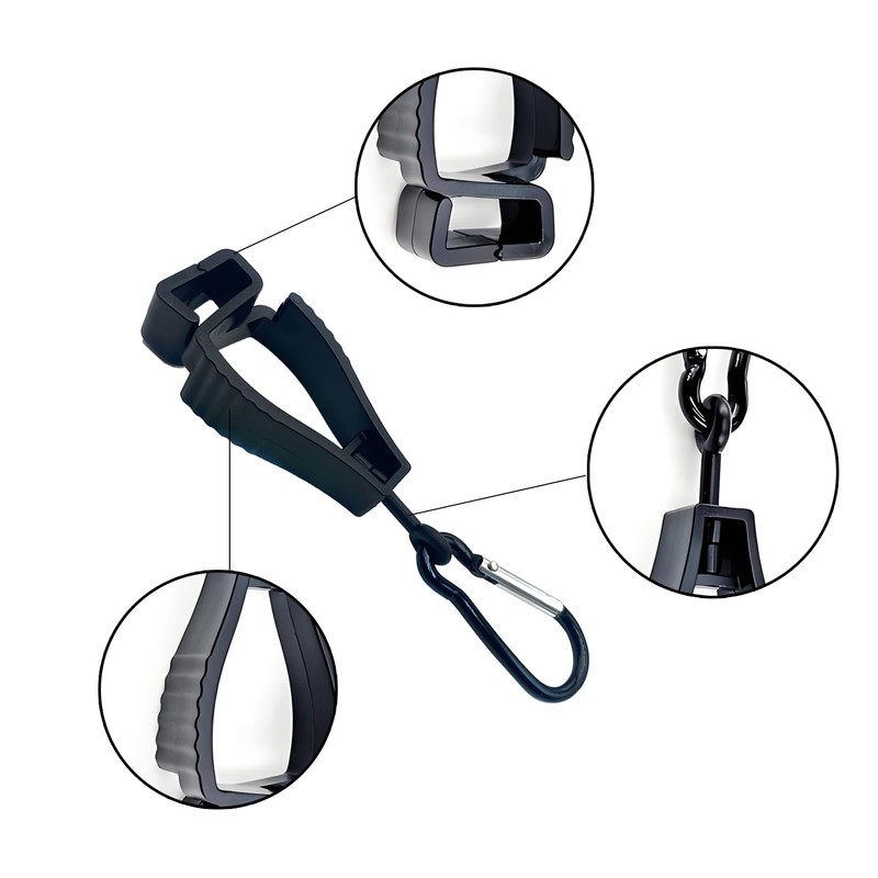 Yucenora 3PCS Glove Holder Clips, Glove Buckle Accessory, Hanging on