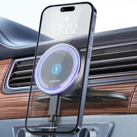 MAGJIEYX MagSafe Car Mount Charger Magnetic CD Slot Holder Grey