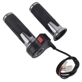 Keenso Control de Velocidad del Puño del Acelerador, 1 Par de Puños del Acelerador Control de 3 Velocidades Mango del Acelerador Universal para Bicicletas Eléctricas