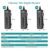 hygger Small Submersible Aquarium Heater,Mini Betta Turtle Tank Heater with