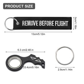 DAWRIS Schlüsselanhänger Spinner Keyring Schlüsselanhänger Stickerei Ring Spielzeug für Fingertraining Kinder und Erwachsene Fingerspitze Schlüsselanh Schwarz