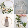 DearCal Metal Floral Hoops with 10 PCS Place Card Holders,Metal