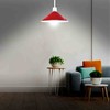 DCVOLTAGE 1 Pcs Modern Ceiling Lamp Shade Red Metal Cone