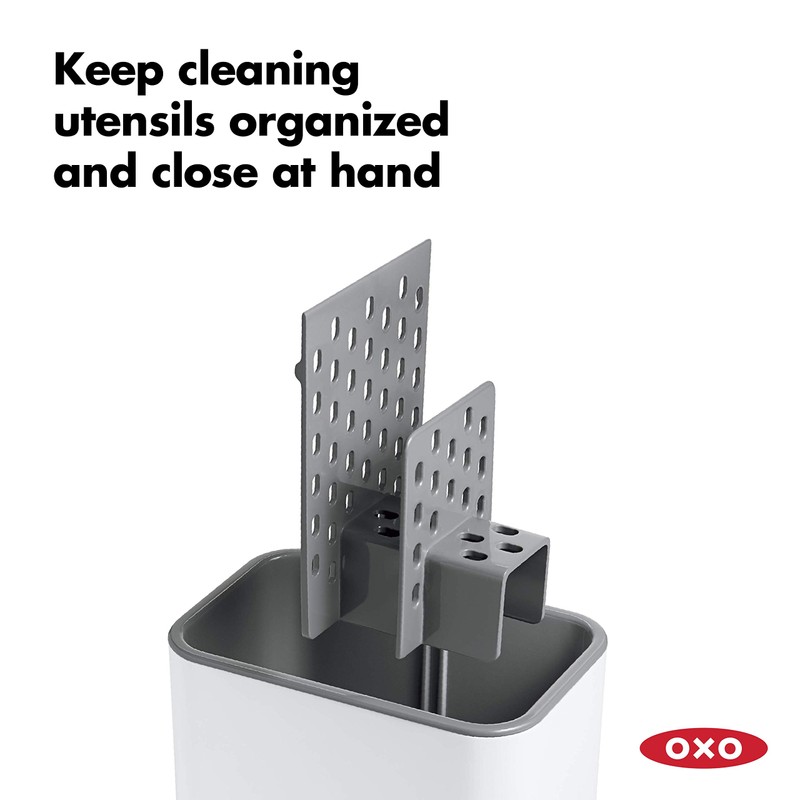 OXO Good Grips Sinkware Caddy, White, 21.33 x 12.06 x