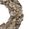 Gold Glitter Pine Cone Artificial Christmas Wreath 12-Inch