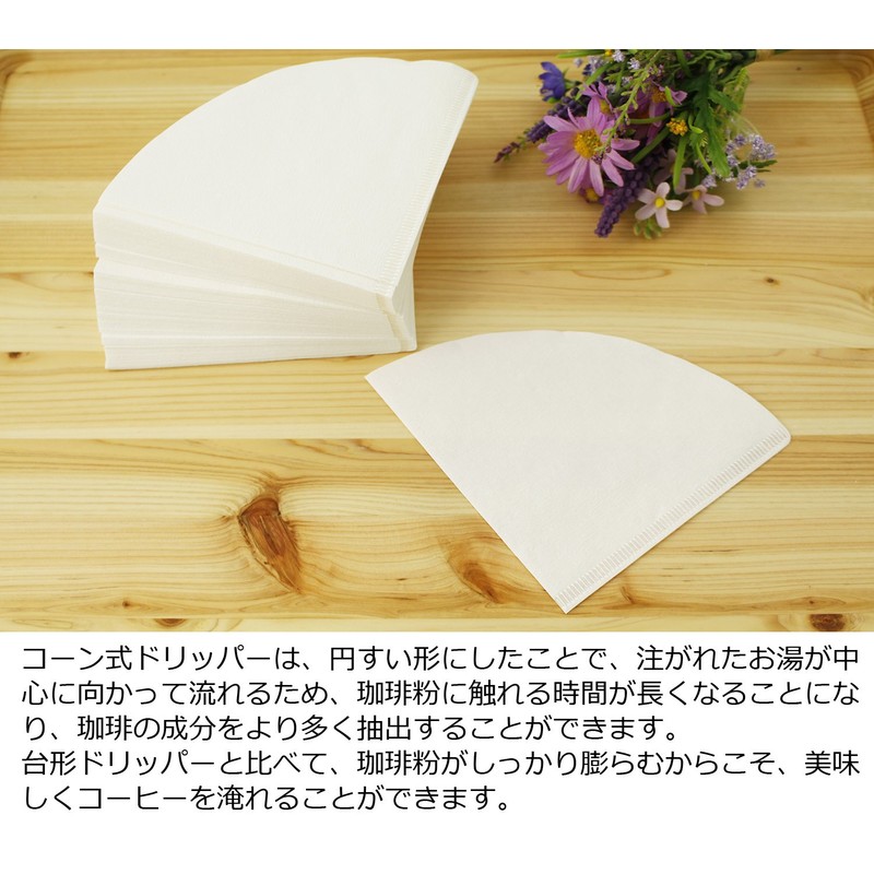 Sanyo Sangyo Coffee Filter, Abaca, Conical Shape, 1 Cup, Pack