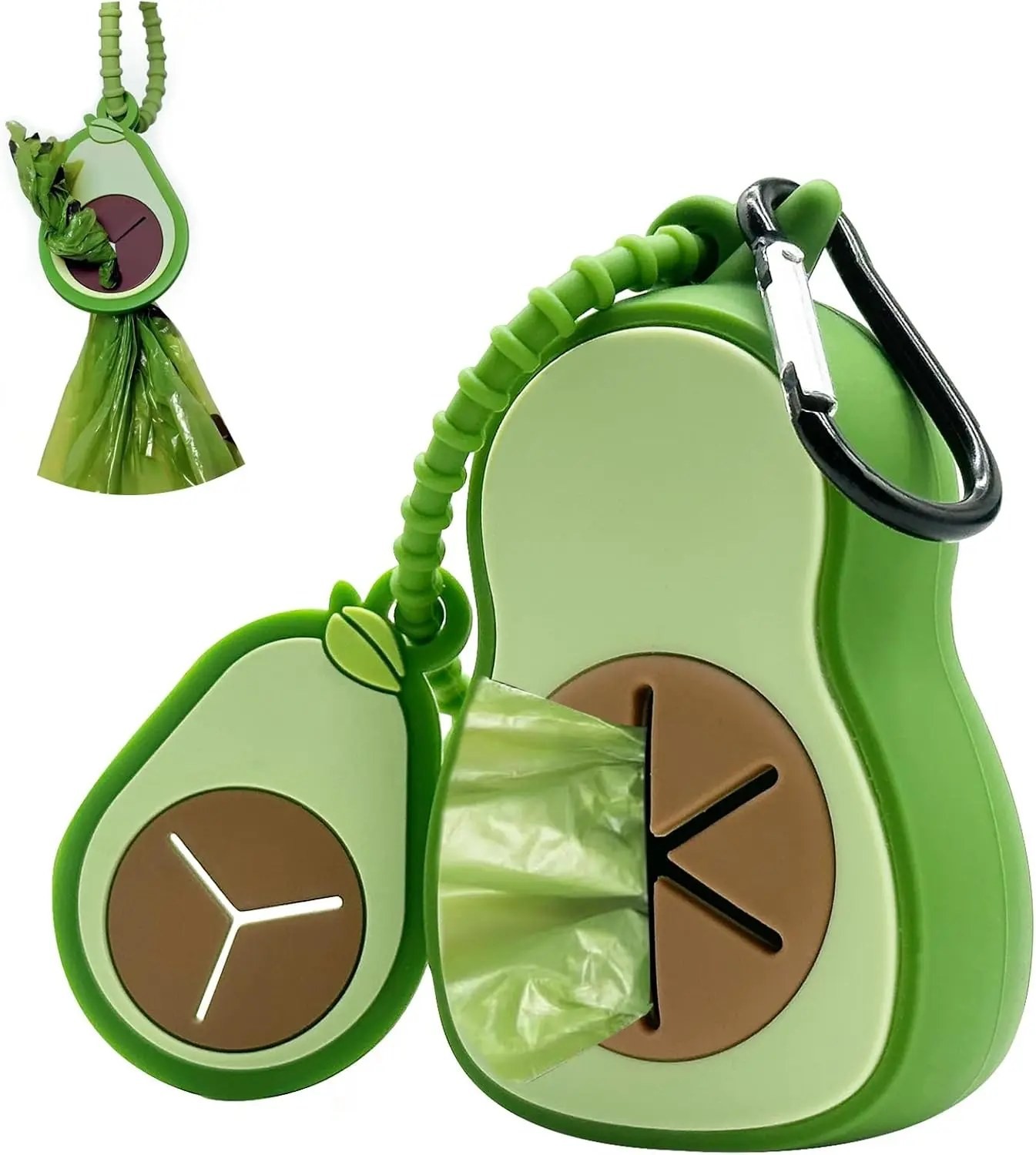 PawComfort Dog Poop Bag Dispenser – Secure Silicone Clip with Easy Access, Outdoor Pet Walking and Travel