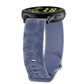 HQzon 20mm Band Compatible with Garmin Venu Sq/Venu Sq 2/Venu 2 Plus/Venu,Sunflower Waterproof Silicone Strap is Compatible with Garmin Vivoactive 5 / Vivoactive 3