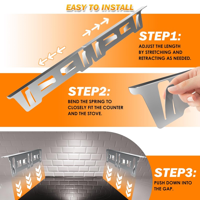 Stove Gap Covers Stainless Steel, Stove Gap Filler Between Stove