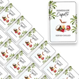 18 Coquito Labels for bottles, 2" X 3" Coquito labels for bottles Puerto Rico, Coquito labels, Coquito stickers, Coquito bottles Puerto Rico labels, Coquito bottles labels