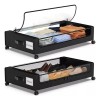 Auledio Caja De Almacenamiento Con Ruedas Para Zapatos Debajo 2pcs