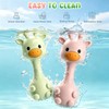 Baby Teething Toys 3-6 6-12 Months, 2-in-1 Rattle and Teether