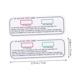 Gatuida 12pcs Test Strips for Uv Sterilization Monitoring Easy to Use Indicator Cards for Devices Portable and Reliable Uv Strength Detection