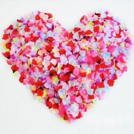 Confetti, 10 Colors, Approximately 2,000 Pieces, Rose Petals, Artificial Flower, Proposal, Wedding, Store Decoration, Valentine's Day, Birthday, Party, Celebration, Decoration, Maiden Heart, Popular,