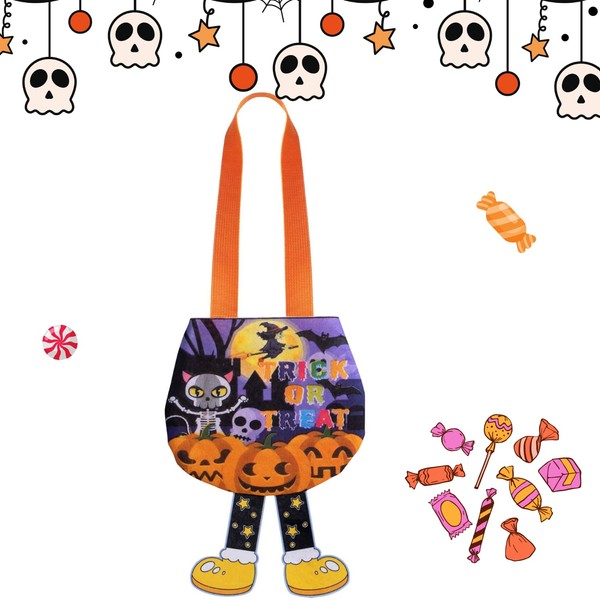Keepatyart Halloween Treat Bag with Pants Legs & Shoes Design