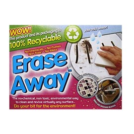 Erase Away™ Multi-Surface Cleaning Sponge, No Chemicals, Non-Toxic, Just Add Water, Pack of 6