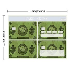 Credit Card Pattern Sticker, Creative Waterproof Non-slip Sticker, Anti-scratch Self Adhesive Sticker for Credit Card, Debit Card, Transportation Card, Fall Decor, Men Gifts