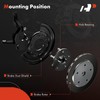 A-Premium Front and Rear Driver and Passenger Side Brake Dust