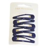 School Colours 5cm Navy Blue Hair Clips