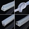 Bath Shower Screen Seal Strip,U-Shape Rubber Shower Screen Seal Strip