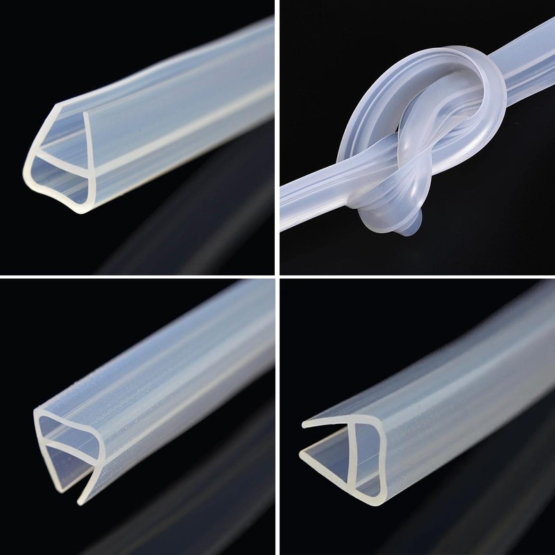 Bath Shower Screen Seal Strip,U-Shape Rubber Shower Screen Seal Strip