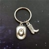Western Country Keychain Cowboy Hat Key Ring Accessories Boot Keychain,