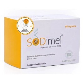 Superoxido Dismutasa Suplemento Antioxidante Antiedad Sodimel 60 capsulas Aminoácidos y Ceramidas