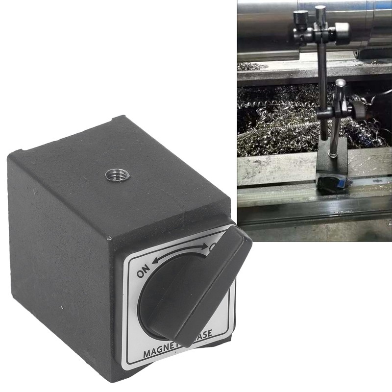 Magnetic Base Holder High Hardness 33lb M5 Threaded Dial V