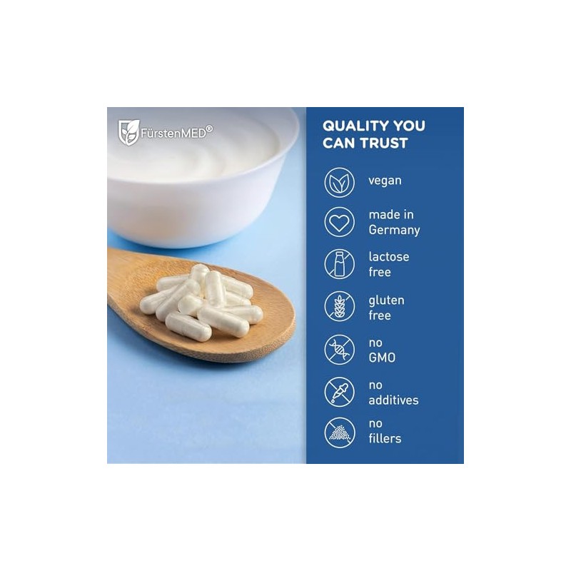 FürstenMED- Suplemento probiótico Bifidoflor HIT Lactobacillus Salivarius, Gasseri, Rhamnosus y