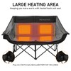 REALEAD REALEAD Heated Double Camping Chair, 3 Heat Levels, 4