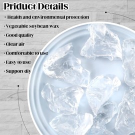 HyqehrtYazc 8.8 lb Gel Wax for Candle Making Clear Candle Wax High Density Gel Candle Wax Jelly Wax 100 Pcs Candle Wick and 120 Pcs Candle Wick Stickers for Candle Making Supplies