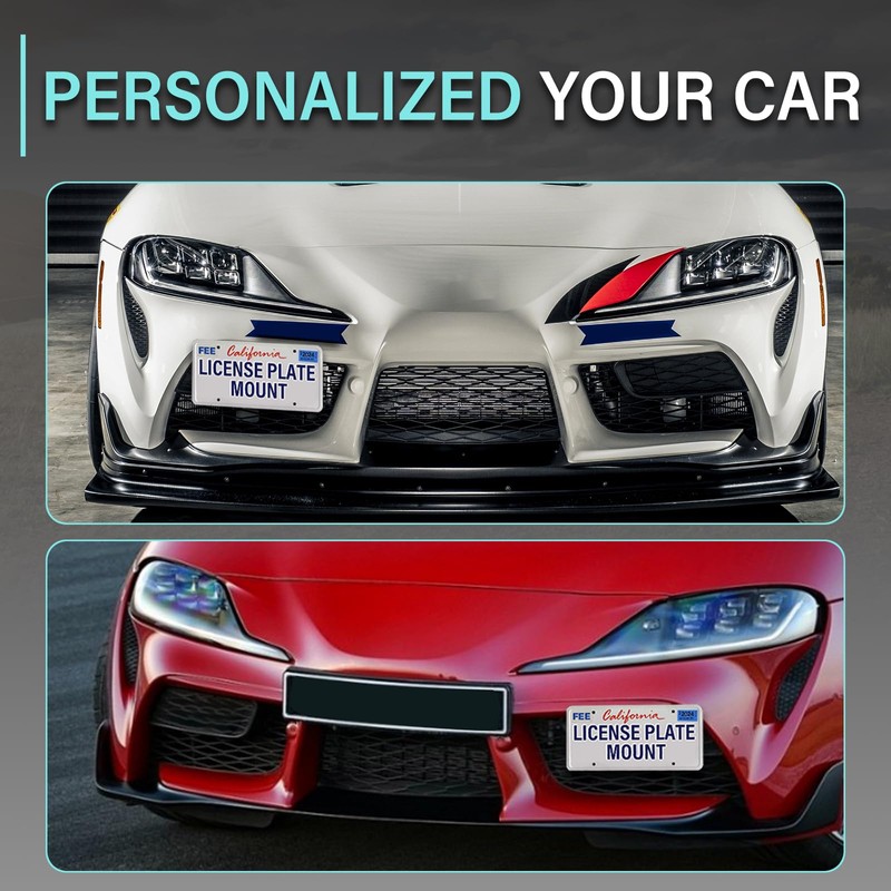 Front License Plate Bracket Compatible with 2020-up Toyota Supra GR