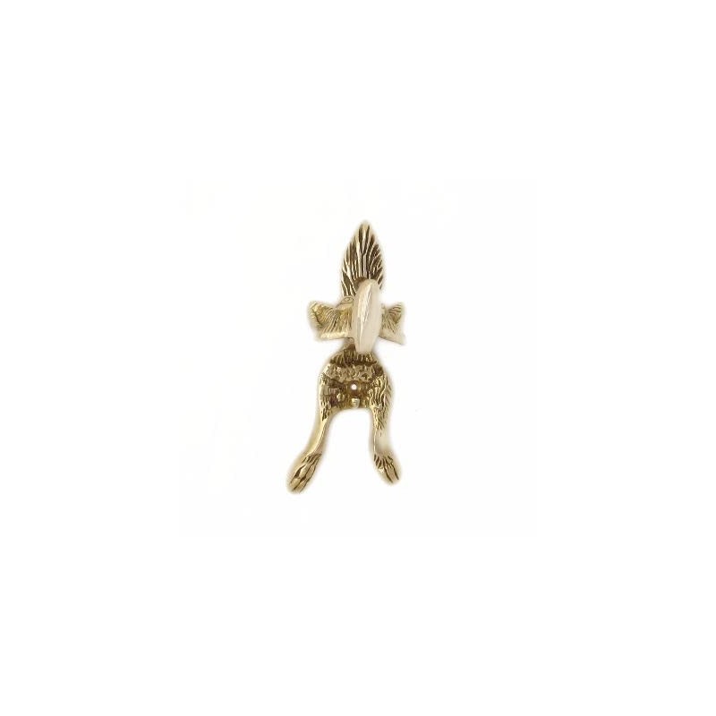 Castelion® Small Solid Brass Fox Door Knocker | High Quality