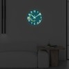 Constantplanet 14 Inch Moon Clock for Kids Bedroom Small Glow