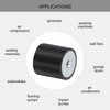 sourcing map 4Pcs 25 x 25mm M6 Thread Female Rubber