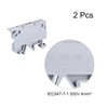 MECCANIXITY DIN Rail Mount Fuse Holder Terminal Blocks Grey ASK1/EN