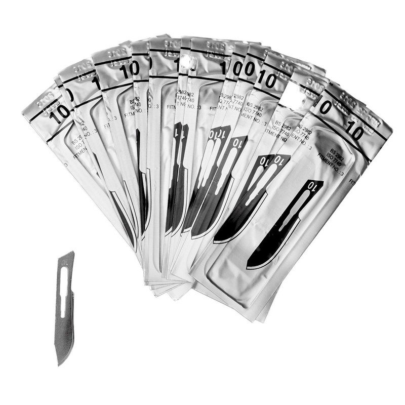 Scalpel Blade No. 10 Carbon Steel – Individually Sterile Packed