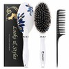 Hair Brush, Boar Bristle Hair Brushes for Women Kids Thick