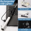 Electric Arc Flexible Neck Long Lighter,Retractable Length 11.4in to 27.55in,Rechargeable
