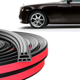 ONKENTET Car Door Seal Strip Universal Rubber Weather Stripping Self DIY Adhesive Automotive Door Interior Soundproofing Weatherstrip Accessories fit for Vehicle SUV Truck Pickup RV (85.3 Ft)