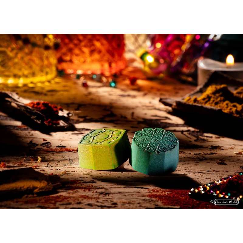 12149 28mm x 28mm x 15mm Clear Polycarbonate Candy Mold