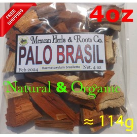 Mexicanherbs Palo brasil, palo brazil 4oz hierba/te para purificar la sangre, vias urinarias