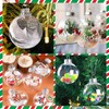 12 Pcs Christmas Ball Ornaments 3.15" Clear Plastic Fillable Ornament