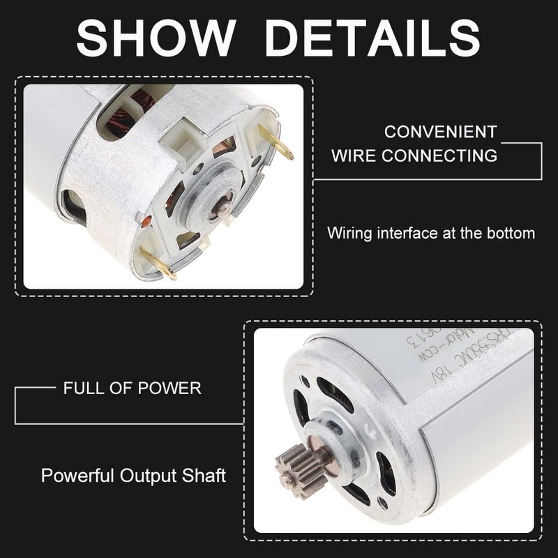 ChgImposs RS550 DC Motor 18V 23000 RPM High Speed DC