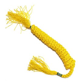 Capoeira Traditional Corduroy Pants Ranking Belt Girls Kids Brazil Braided 2 m Long - yellow