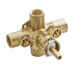 Moen 2590 Rough-In Posi-Temp Pressure Balancing Cycling Shower Valve with Stops, 1/2-Inch IPS