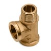 T Adapter 1/2 inch Female Pipe Thread Adapter Fittings Brass