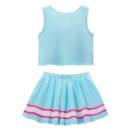 ReliBeauty Cheerleader Costume for Girls Cheer Uniform Outfit,Blue,11-12/150