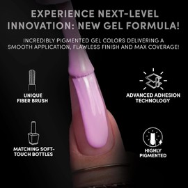 Chaun Legend UV LED Gel Nail Polish Collection Set of 6, Long-Lasting, Quick Dry, High Shine, Professional Salon-Quality Manicure, Dreamy Pastels